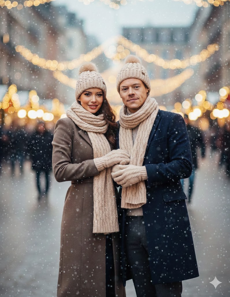 Unisex Winter Knit Hat, Scarf & Gloves Set – Keep Warm for Men & Women