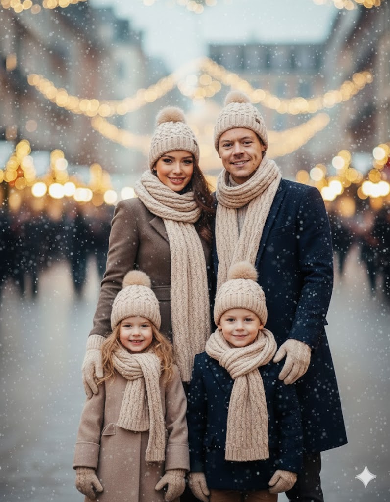 Unisex Winter Knit Hat, Scarf & Gloves Set – Keep Warm for Men & Women